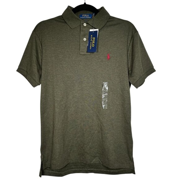 Polo Ralph Lauren Other - Polo Ralph Lauren Mens Green Custom Slim Fit Classic Polo Shirt Size Small